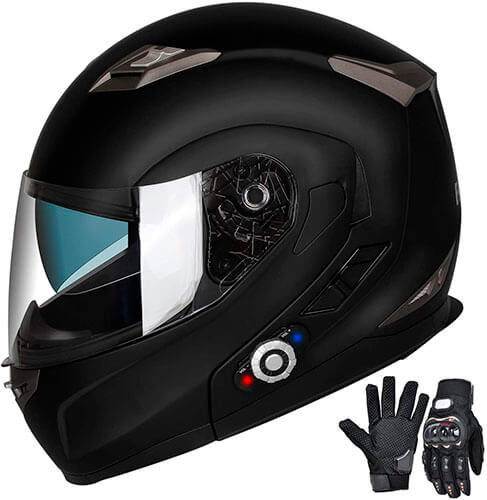 FreedConn Bluetooth Integrated Modular Flip-up Full Face Motorcycle Helmet