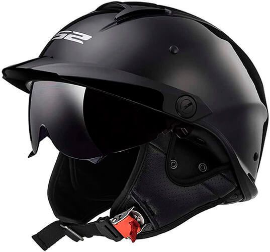 LS2 Rebellion Motorcycle Half Helmet